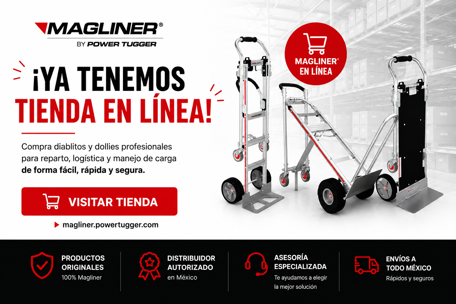 pop up magliner tienda powertugger